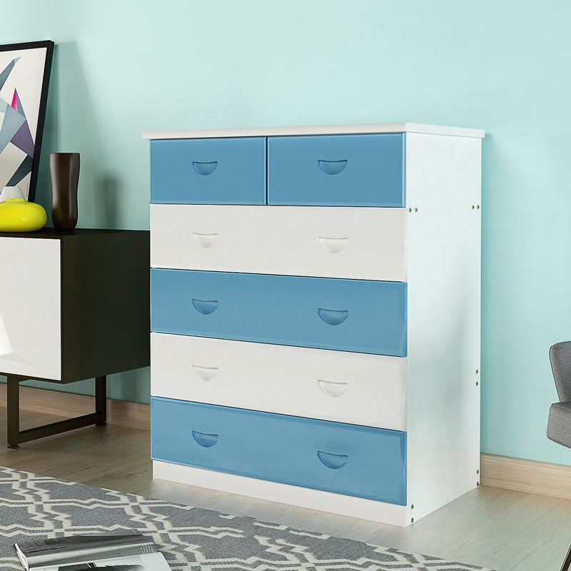 Modern Solid Wood Storage Chest Dresser Vertical Chest Without Mirror