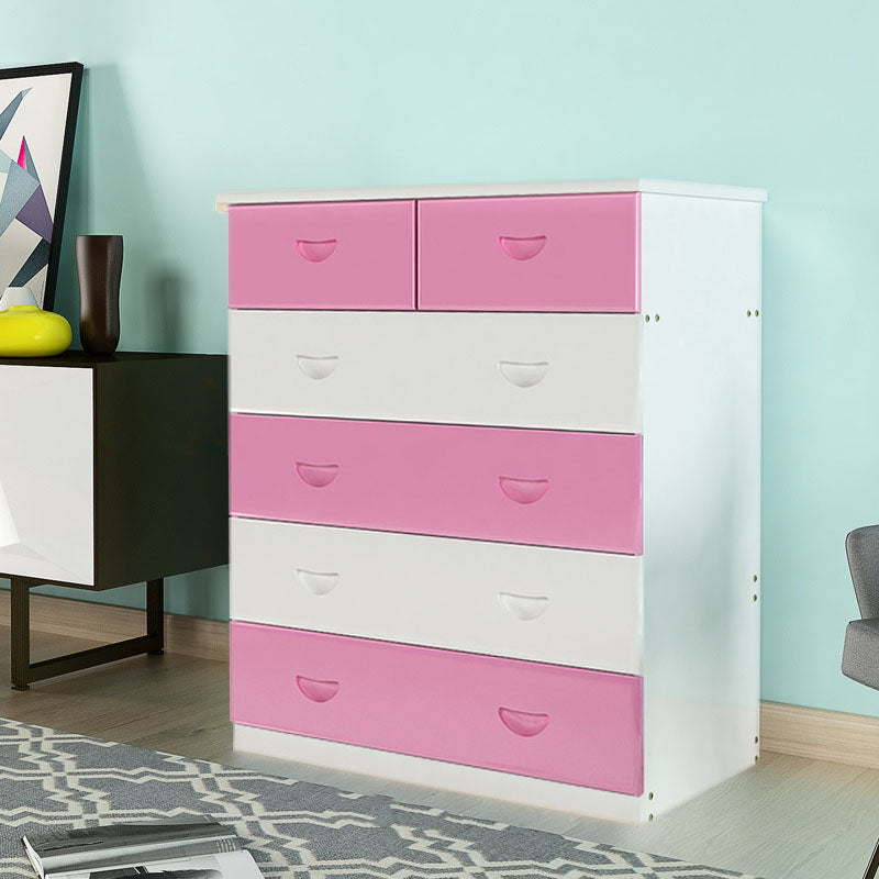 Modern Solid Wood Storage Chest Dresser Vertical Chest Without Mirror