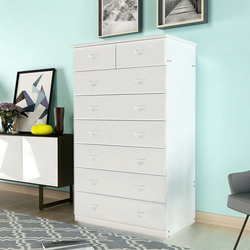 Modern Solid Wood Storage Chest Dresser Vertical Chest Without Mirror