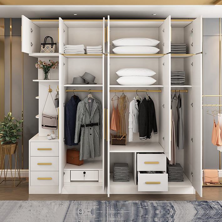 Contemporary Style Wardrobe Wooden Wardrobe Closet with Door