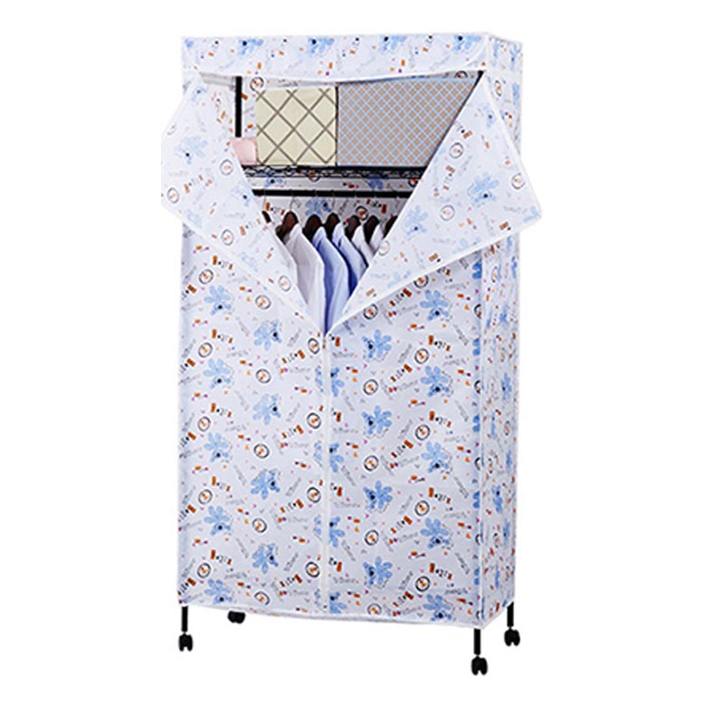 Contemporary Style Wardrobe Metal Wardrobe Closet with Adjustable Shelves