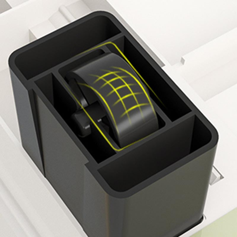 Contemporary Storage Cabinet Plastic Wardrobe Armoire with Drawer