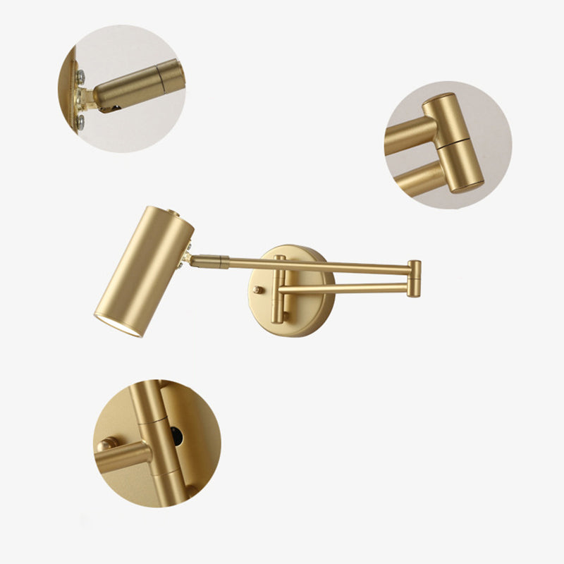 Modern Style Wall Mount Light Household Wall Light Sconce with Adjustable Arm