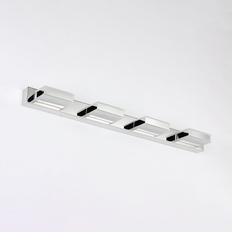 Metal Square Vanity Wall Sconce Modern Style Multi Lights Vanity Lighting Fixtures