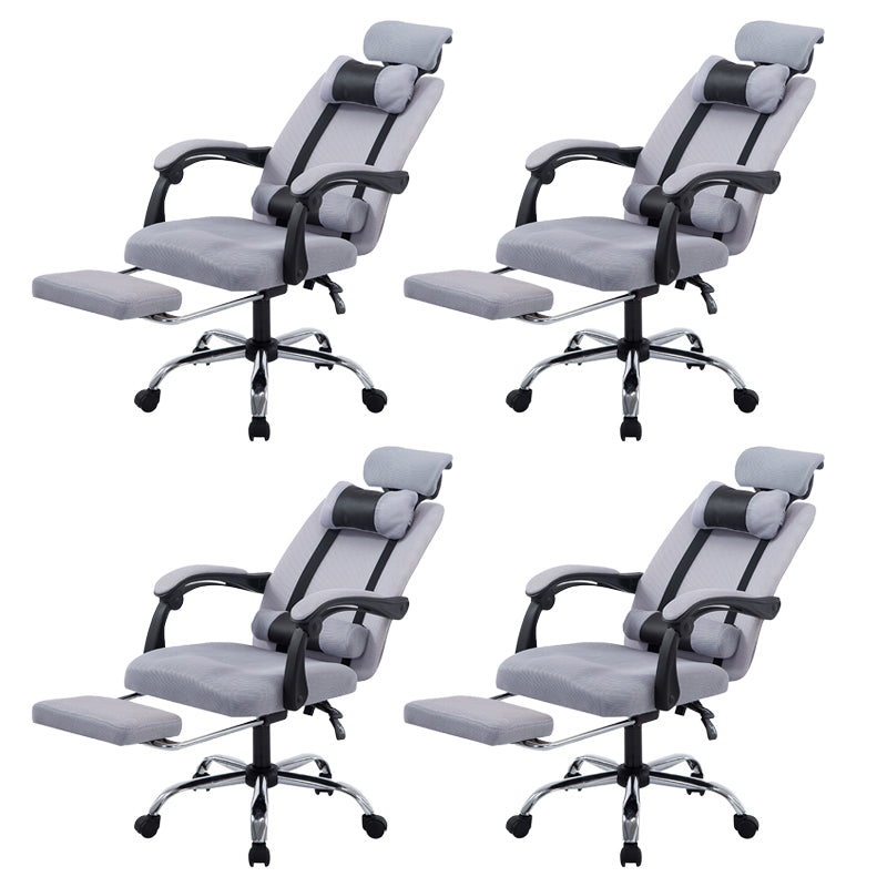 Modern Computer Chair Fixed Arms Chair Ergonomic Mesh Task Chair
