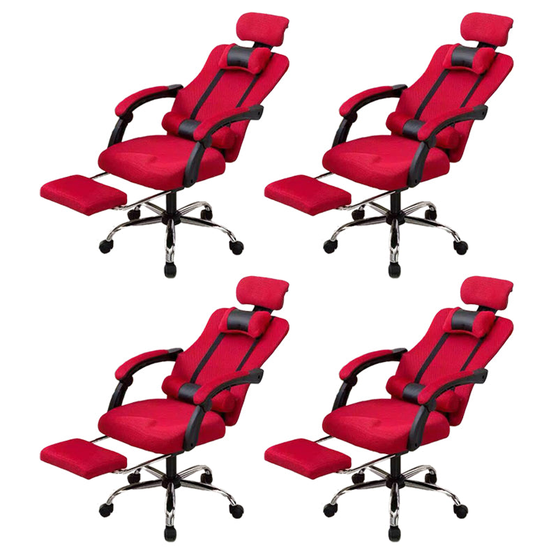 Modern Computer Chair Fixed Arms Chair Ergonomic Mesh Task Chair