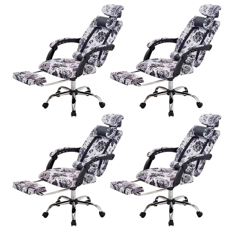 Modern Computer Chair Fixed Arms Chair Ergonomic Mesh Task Chair