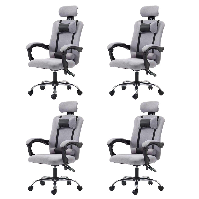 Modern Computer Chair Fixed Arms Chair Ergonomic Mesh Task Chair