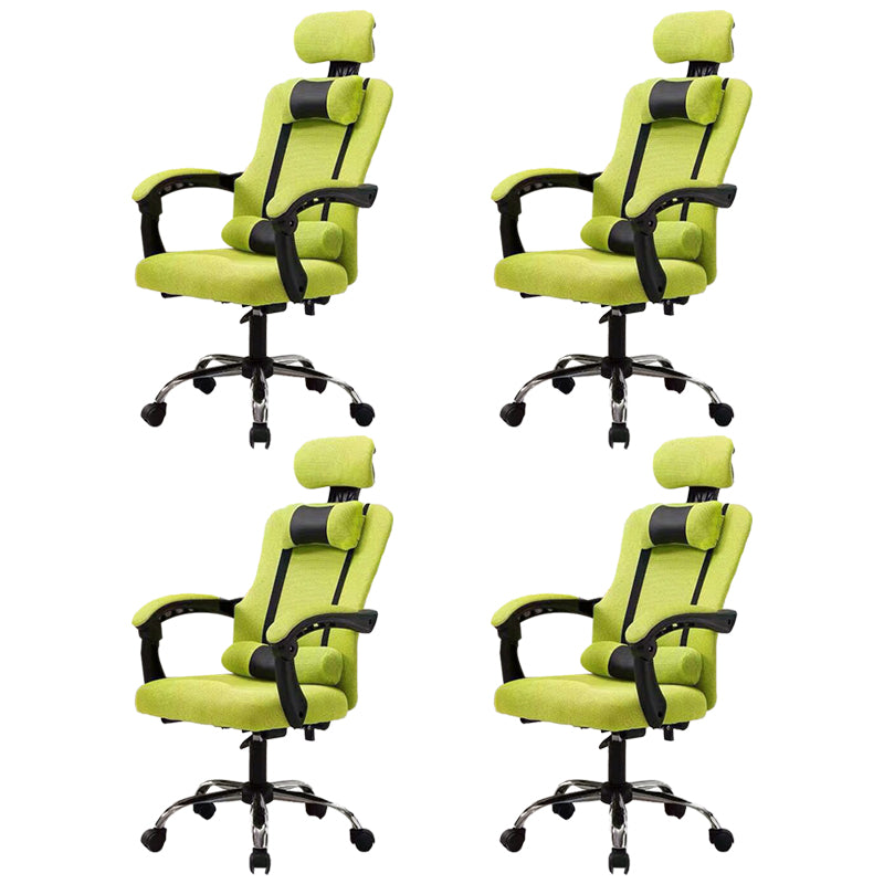 Modern Computer Chair Fixed Arms Chair Ergonomic Mesh Task Chair