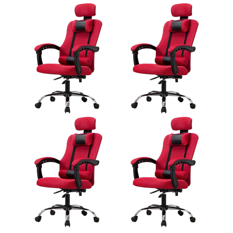 Modern Computer Chair Fixed Arms Chair Ergonomic Mesh Task Chair
