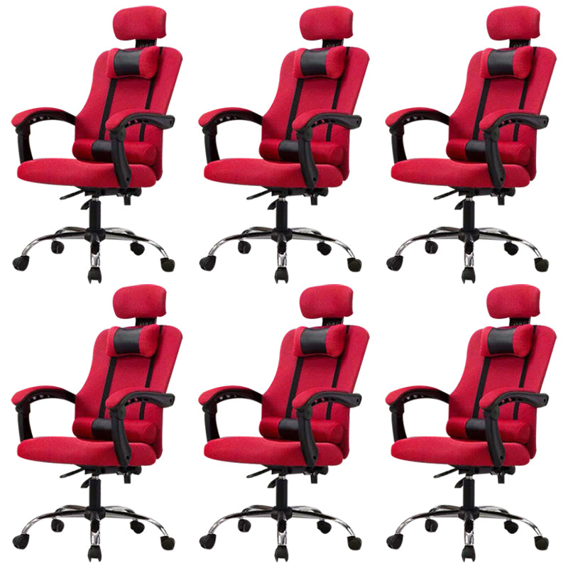 Modern Computer Chair Fixed Arms Chair Ergonomic Mesh Task Chair