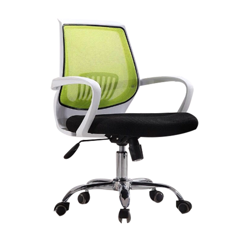 Fixed Arms Modern Office Chair Swivel Lumbar Support Office Chair
