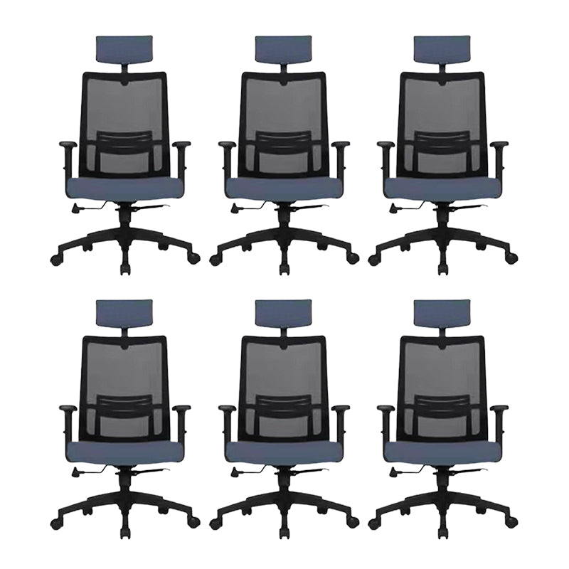 Modern Computer Chair Adjustable Armrest Chair Nylon Desk Chair