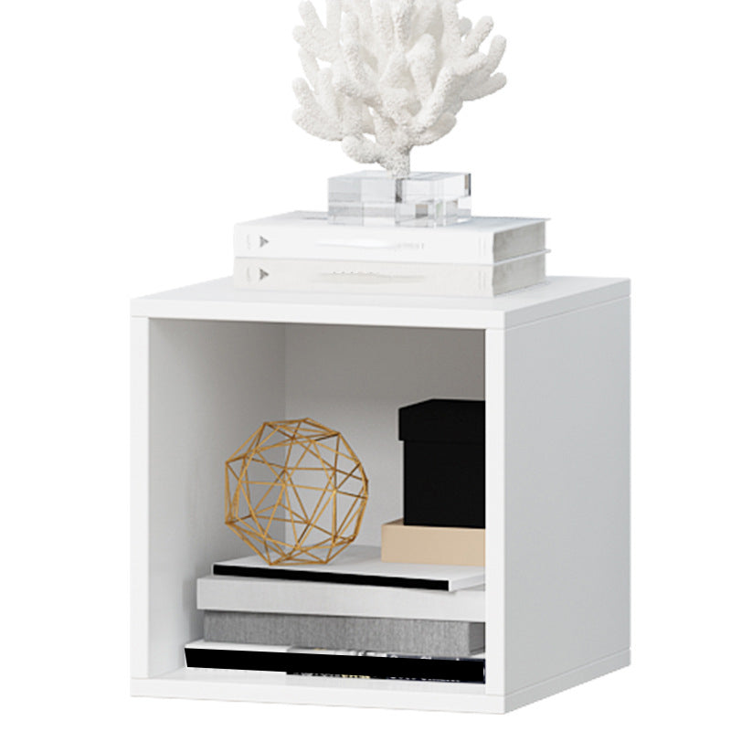 Modern Cube Shelf Bookcase Wood Closed Back Book Shelf for Study Room