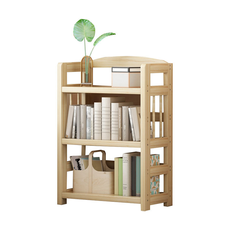Modern Floor Brown Book Shelf Woodend Open Shelf Bookcase for Home