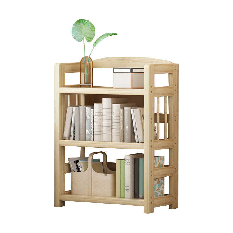 Modern Floor Brown Book Shelf Woodend Open Shelf Bookcase for Home
