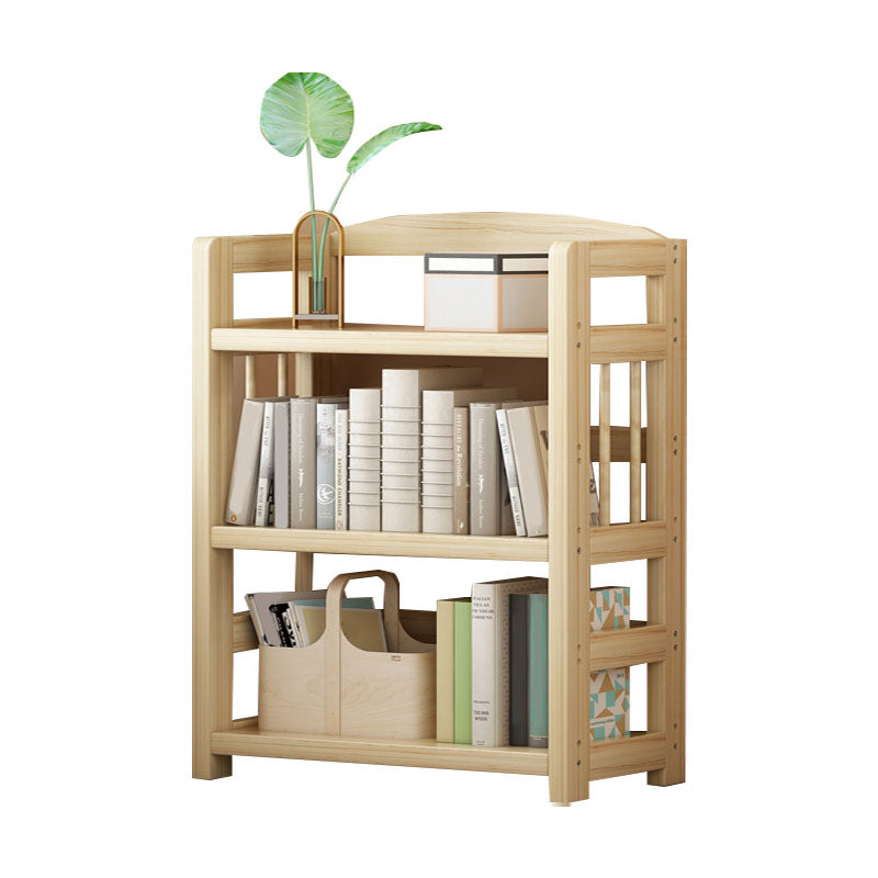 Modern Floor Brown Book Shelf Woodend Open Shelf Bookcase for Home