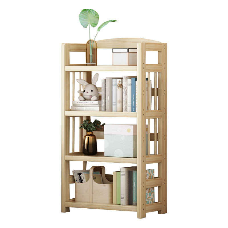 Modern Floor Brown Book Shelf Woodend Open Shelf Bookcase for Home