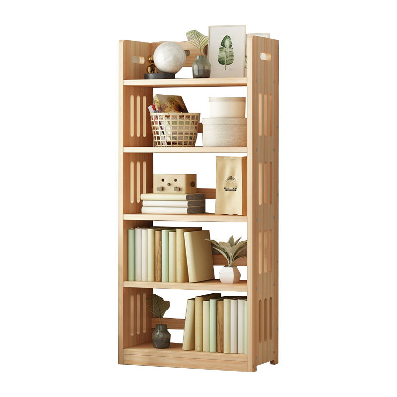 Modern Floor Brown Book Shelf Woodend Open Shelf Bookcase for Home