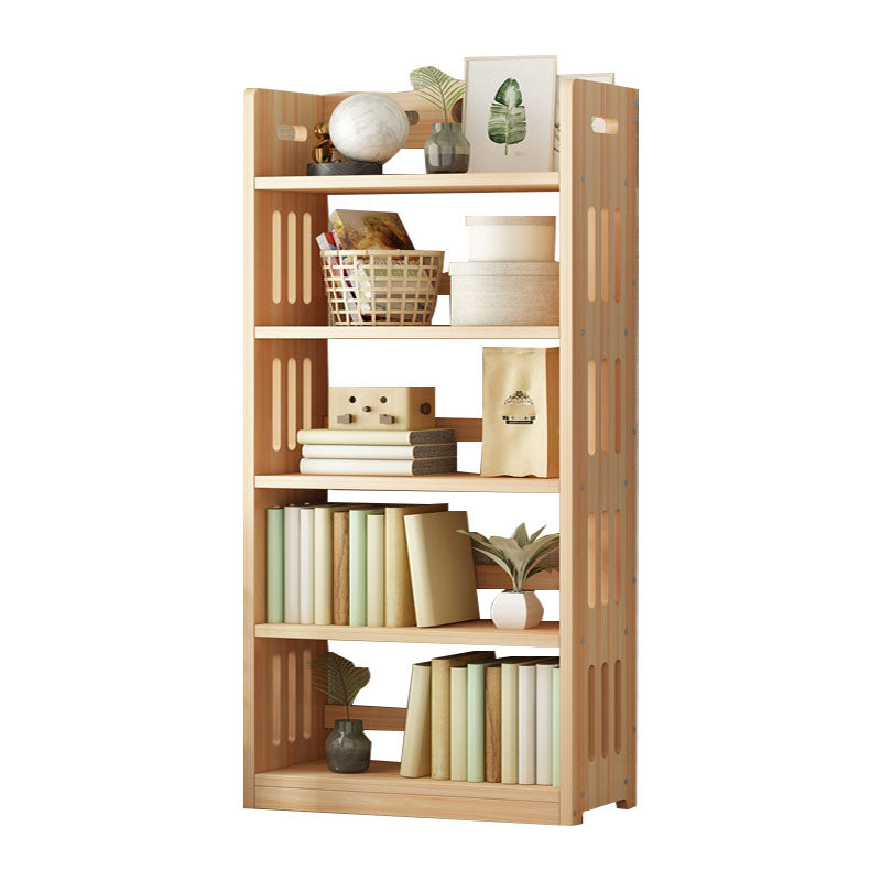 Modern Floor Brown Book Shelf Woodend Open Shelf Bookcase for Home