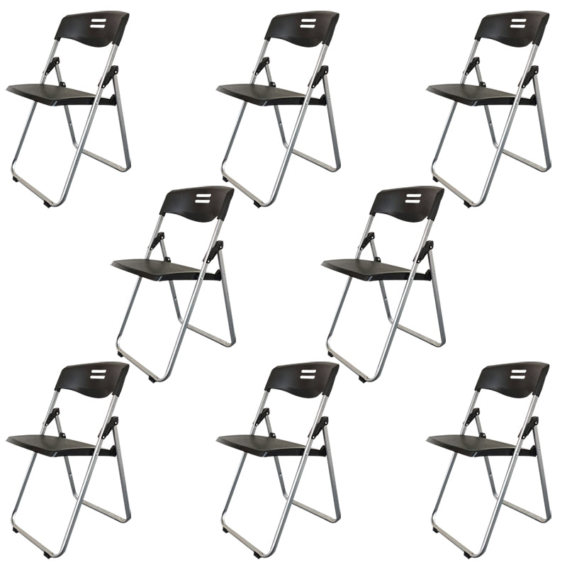 Plastic Armless Upholstered Conference Chair Low Back Conference Chair