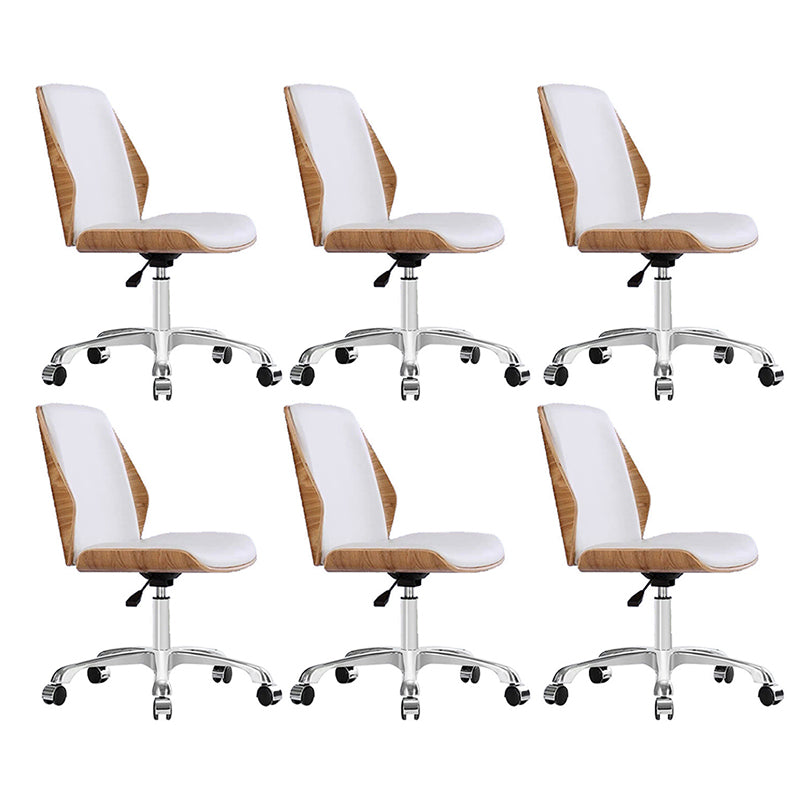 Contemporary Workspace Office Chair Armless Upholstered Task Chair