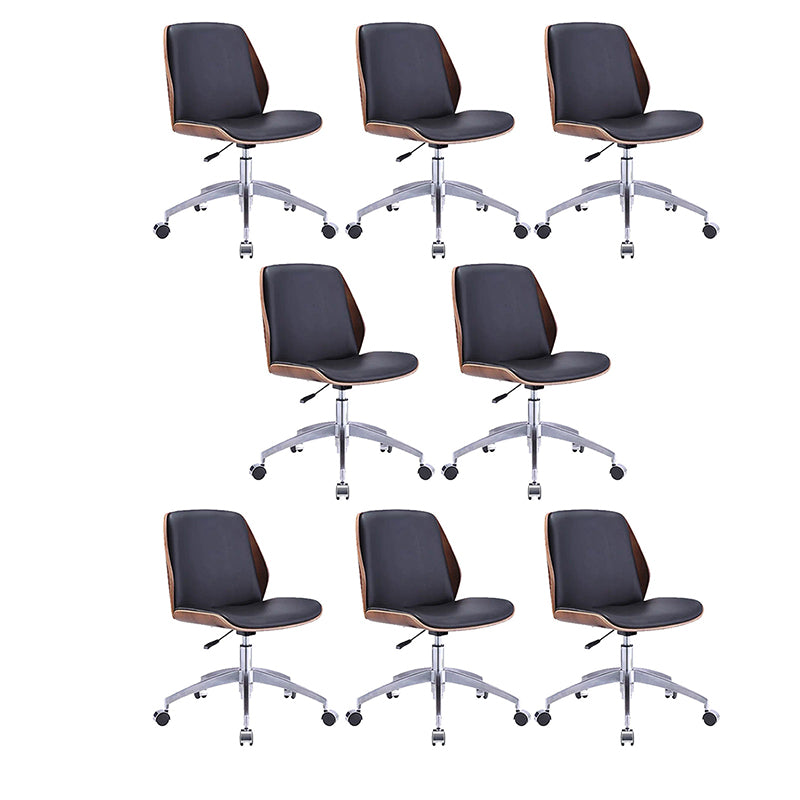 Contemporary Workspace Office Chair Armless Upholstered Task Chair