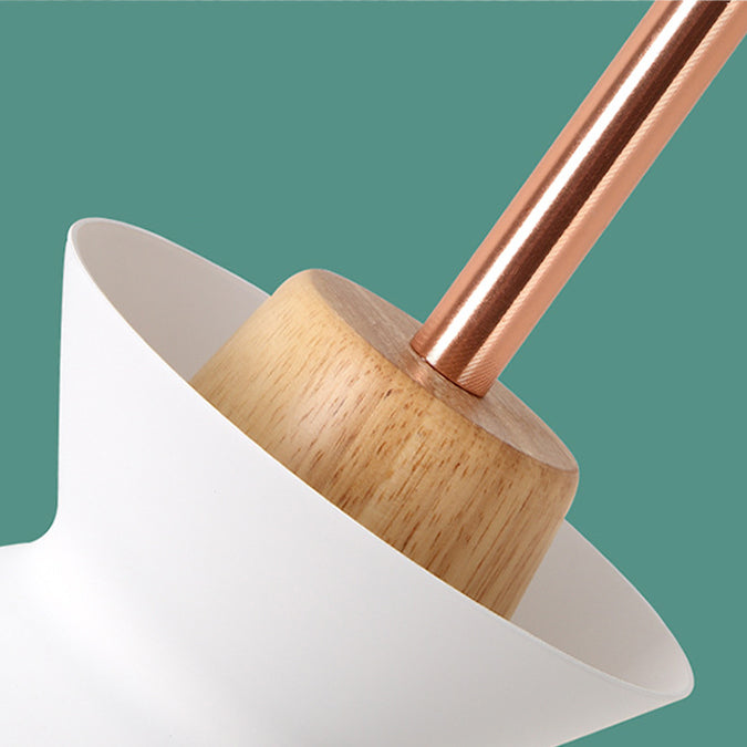 Pink/Yellow/Green Bowl Shade Ceiling Fixture Modern Style Metal 1 Light Dining Table Pendant Light