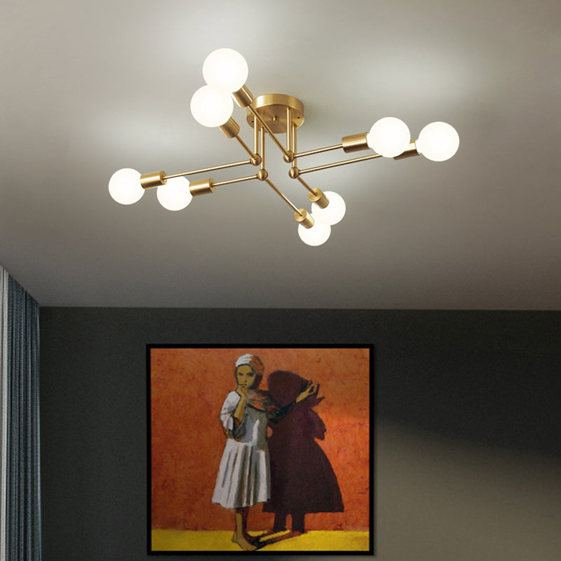 Modern Metallic Ceiling Light Flush Mount Lighting for Hallway Home