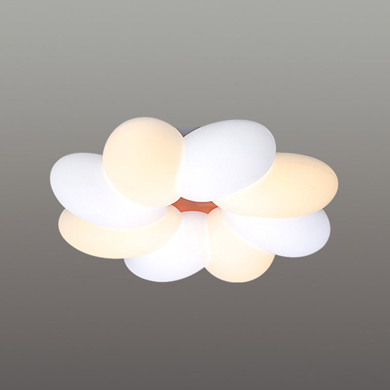 Floral Metal Ceiling Lighting Minimalist Style LED Ceiling Lamp