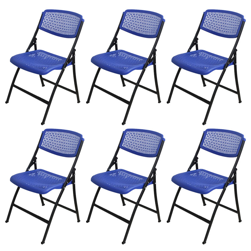 Armless Upholstered Conference Chair Plastic Low Back Conference Chair