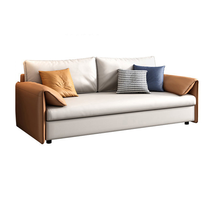 37.40" W * 33.46" H Sofa Convertible Sofa Bed with Pillow Top Arm