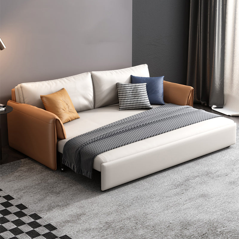 37.40" W * 33.46" H Sofa Convertible Sofa Bed with Pillow Top Arm