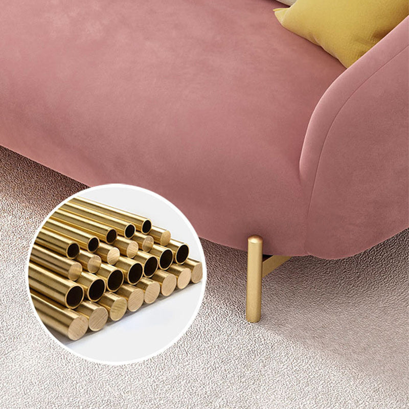 Velvet Tuxedo Arm 29.52" Wide Contemporary Sofa for Living Room