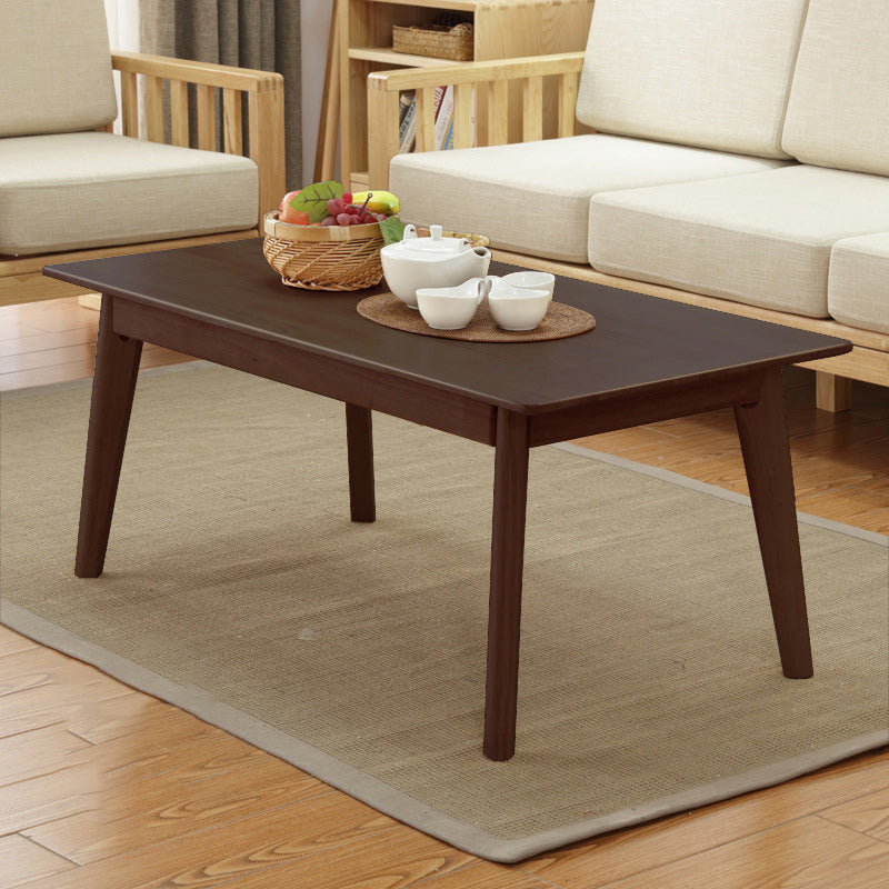 Scandinavian Solid Wood Coffee Table with 4 Legs Coffee Cocktail Table