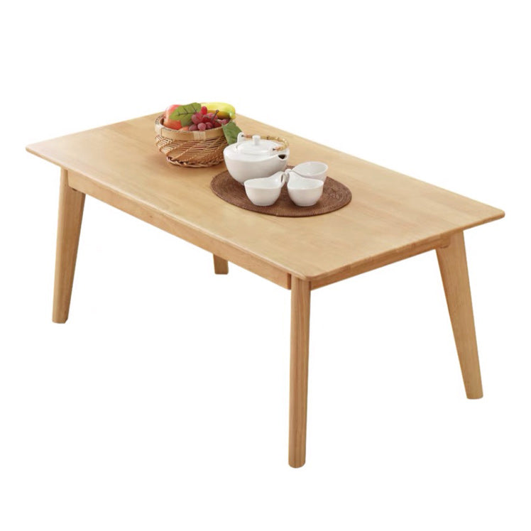 Scandinavian Solid Wood Coffee Table with 4 Legs Coffee Cocktail Table