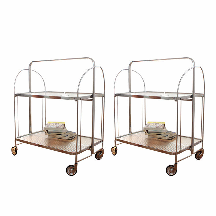 29.53" Tall Contemporary Style Side End Table Glass Sofa Side Accent Table