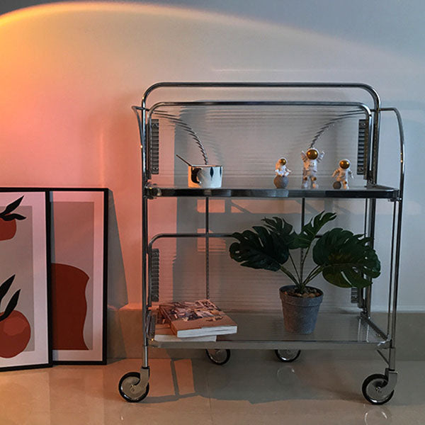 29.53" Tall Contemporary Style Side End Table Glass Sofa Side Accent Table