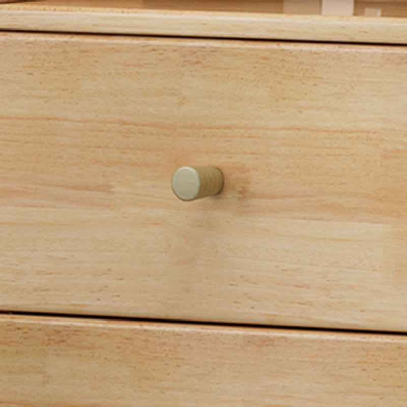 73.23"Tall 4- Drawer Corner Chest, Wooden Accent Chest with Shelves