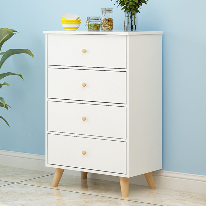 Contemporary 35.43" Tall Wooden Chest, Rectangle Accent Chest with Drawers