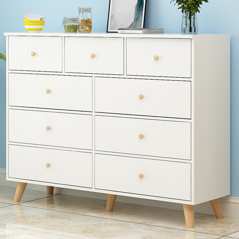 Contemporary 35.43" Tall Wooden Chest, Rectangle Accent Chest with Drawers