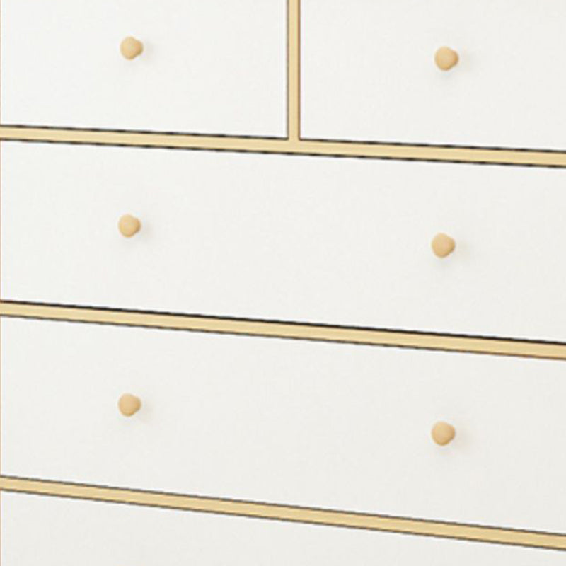 Contemporary 35.43" Tall Wooden Chest, Rectangle Accent Chest with Drawers