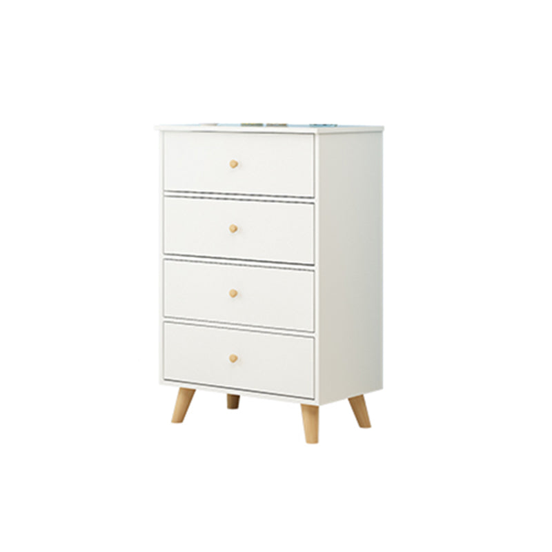 Contemporary 35.43" Tall Wooden Chest, Rectangle Accent Chest with Drawers