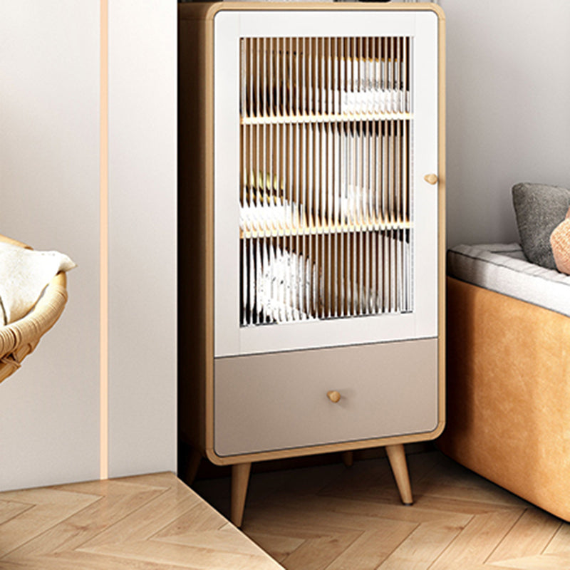 46.45'"Tall 1- Door Wooden Cabinet, Rectangle Accent Cabinet with Drawer