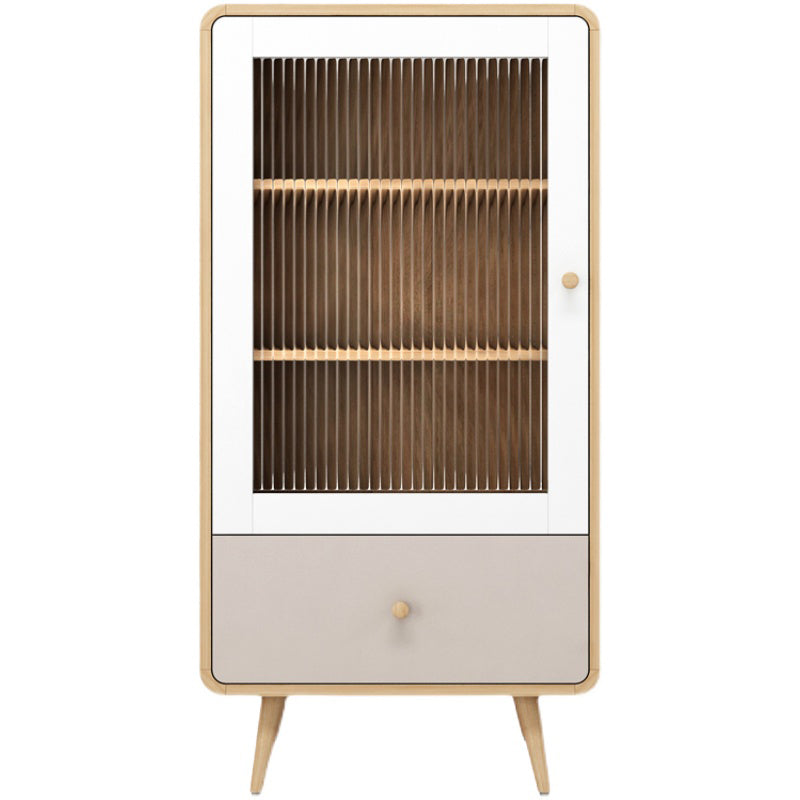 46.45'"Tall 1- Door Wooden Cabinet, Rectangle Accent Cabinet with Drawer