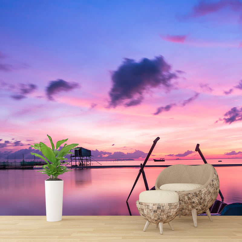 Sky Photography Wallpaper Stain Resistant Contemporary Living Room Wall Mural