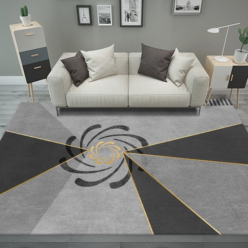 Contemporary Style Rectangle Shape Rug Stain Resistant Rug for Home Decor