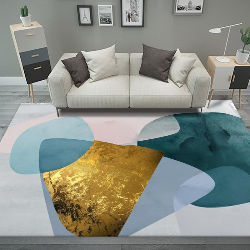Contemporary Style Rectangle Shape Rug Stain Resistant Rug for Home Decor