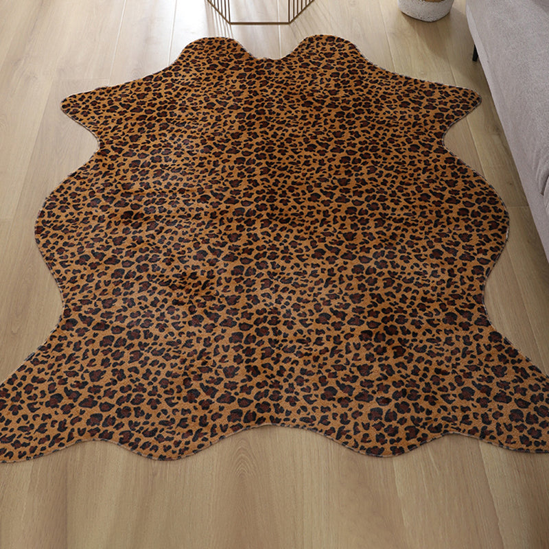 Bold Animal Pattern Carpet Novelty Polyester Rug Non-Slip Backing Area Rug for Living Room