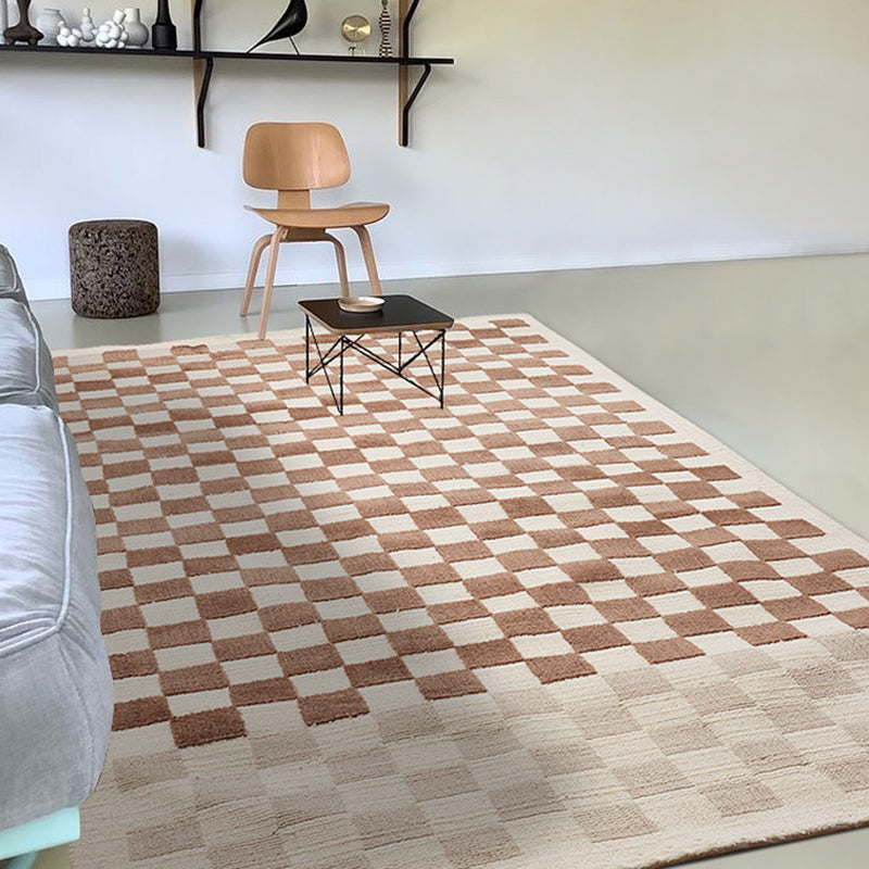 Gorgeous Carpet Modern Plaid Print Area Rug Living Room Rug with Non-Slip Backing